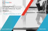 THE-BRAND - CimplyFive...Secretarial Audit Reports: Trends & Practices 2017. In contrast to the first year where there was no precedence for companies to follow, in the next two years