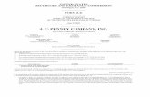 J. C. PENNEY COMPANY, INC. · J. C. PENNEY COMPANY, INC. (Exact name of registrant as specified in its charter) Delaware 1-15274 26-0037077 (State or other jurisdiction of incorporation)