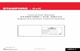 AvK · Instruction Manual STAMFORD / AvK DM110 Digital Excitation Control System edition 1 AvK Manufactured by A0 Issue 1