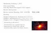 Wednesday, February 1, 2017 First exam Friday. First Sky ... · Superluminous Supernovae (SLSN) Two “types,” one shows hydrogen in the spectrum, one does not. They explode in