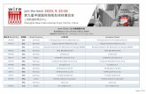 wire China 2020参展商名单 Exhibitors List of wire China 2020 · W5A81 中国 China 东莞市帝诺电子材料有限公司 Dongguan Tino Electronic Material Co., Ltd. W5A43 中国