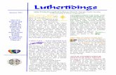 Luthertidings - Holy Trinity Evangelical Lutheran Church · While Holy Trinity Lutheran Church wasn‘t officially chartered for another year, this was the first stirring of a fellowship