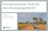 Entrepreneurial Tools for the Developing World Center/documents...Rules & tools Market Landscape Identifying a market and understanding how to penetrate it Products & Services Putting