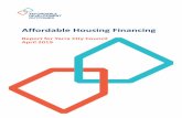 Affordable Housing Financing...Affordable Housing Financing | 3 Executive Summary Overview of the Paper Yarra City Council (the Council) is committed to facilitating an increase in