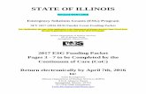 Emergency Solutions Grants (ESG) Program - …...Illinois Department of Human Services 815 E Monroe Street Springfield, Illinois 62701 2017 ESG Funding Packet Pages 3 - 7 to be Completed