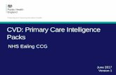 CVD: Primary Care Intelligence Packs · The 10 most similar CCGs to NHS Ealing CCG are: NHS Hounslow CCG NHS Brent CCG NHS Waltham Forest CCG ... as the average of the top achieving