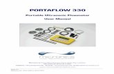 Portaflow 330 · 2019-02-04 · Portaflow 330 User Manual (Issue 4.0) 1 (Software Ver. 02.07.005 to 02.07.007) 1: General Description 1.1 Introduction This manual describes the operation