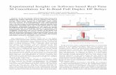 Experimental Insights on Software-based Real-Time SI ... · Experimental Insights on Software-based Real-Time SI Cancellation for In-Band Full Duplex DF Relays Muhammad Sohaib Amjad