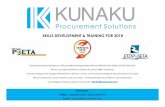 SKILLS DEVELOPMENT & TRAINING FOR 2018cms.how2tender.com.winhost.wa.co.za/App_Media/Downloads... · 2018-06-04 · SKILLS DEVELOPMENT & TRAINING FOR 2018 Kunaku Procurement Solutions