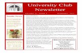University Club Newsletter 2015.pdfEverything from banquet halls to photographers, caterers, formal-wear companies, and DJ’s were represented at the show. There was even a musician