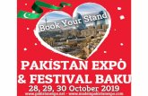 PAKISTAN EXPO BAKU · PAKISTAN EXPO & FESTIVAL BAKU Made in PAKISTAN EXHIBITION ∞ EXHIBITION SPONSORSHIP At the registration area of the exhibition, where there is an access for