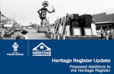Heritage Register Updateprincegeorge.ca/.../2017-01-09/documents/PPT_Heritage.pdf · 2019-01-07 · Heritage Conservation Areas ... of their home in 1921. By 1922 Pitman had established