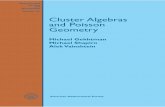 Monographs Volume 167 Cluster Algebras and Poisson Geometry · 2019-02-12 · Cluster algebras and Poisson geometry / Michael Gekhtman, Michael Shapiro, Alek Vainshtein. p. cm. —