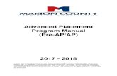 Advanced Placement Program Manual (Pre-AP/AP)€¦ · Advanced Placement Program Manual (Pre-AP/AP) 2017 ... deserve the opportunity to participate in a rigorous and challenging curriculum