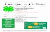 January 21, 2016 Upcoming Eventscounties.agrilife.org/irion/files/2016/08/January-2016.pdf · 2017-12-03 · JANUARY 21 2016 IRION COUNTY 4-H NEWS PAGE 7 4-H JUDGING CONTESTS WOOL