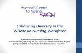 Enhancing Diversity in the Wisconsin Nursing Workforce€¦ · •Research & IOM reports indicate diverse nurses have the greatest capability, credibility & competency to care for
