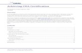 Achieving CSIA Certification - DMC, Inc. Papers/CSIA... · CSIA introduced its Best Practices and Benchmarks in 1997 ... Follow-up on Sales Leads,” “Net Promoter Score: A ...