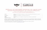 Effects of strength training on squat and sprint ...usir.salford.ac.uk/39199/1/Effects of strength... · 102 force production, may also improve acceleration and maximal sprinting