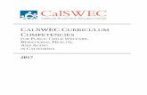 CALSWEC CURRICULUM COMPETENCIES...iii Organization of This Document As a departure from previous versions of the Curriculum Competencies, the 2017 CalSWEC Curriculum Competencies includes