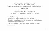 DOE/NSF-HEPAP/NSAC Neutrino Scientific Assessment Group ... · experiment with comparable sin22θ 13 sensitivity [to the recommended reactor experiment, i.e., sin22θ 13=0.01] and