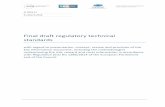 Final draft regulatory technical standards · 2016-04-07 · Final draft regulatory technical standards with regard to presentation, content, review and provision of the key information