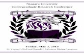 Niagara University Undergraduate Research Conference · 9:05 AM – 10:00 AM ST.VINCENT’S HALL 207 9:05 AM Actuarial Science: Dr. Chad Mangum Elizabeth Faxlanger “Planning for