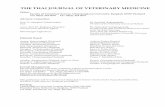 THE THAI JOURNAL OF VETERINARY MEDICINE · Veterinary Microbiology: Channarong Rodkhum, Nuvee Prapasarakul, Varaporn Vuddhakul ... Review Article Indices of Myocardial Contractility