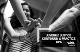 JUVENILE JUSTICE CONTINUUM & PRACTICE TIPS · CONTINUUM & PRACTICE TIPS. INTRODUCTIONS Tracy Hayes, JD, CHC, General Counsel & Chief Compliance Officer Celeste Ordiway, MSW, LCSW,