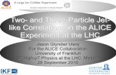 Two- and Three-Particle Jet- like Correlations in the …...30 Summary 2- and 3-particle jet-like correlations studied in ALICE in pp collisions at √s=900 GeV and 7 TeV. These analyses