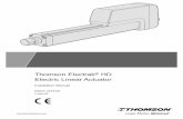 Thomson Electrak HD Electric Linear Actuator · 2018-11-26 · 4 Thomson Electrak® HD Actuator - Installation Manual - 2018-08 General 1. General 1.1 About this manual This manual