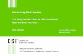 Enhancing Peer Review - Enhancing Peer Review The Study Section Chair as Effective Partner Role and