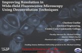 Improving Resolution in Wide-field Fluorescence …inset-csep.cnsi.ucsb.edu/sites/inset-csep.cnsi.ucsb.edu/...Improving Resolution in Wide-field Fluorescence Microscopy Using Deconvolution