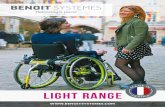 M A D E I N Light range - Benoit Systemes · PDF file LIGHT DRIVE2 Mini LIGHT DRIVE2 Plus 80 kg (176 lbs) 120 kg (265 lbs) 120 kg (265 lbs) 240 kg (529 lbs) Power add-on weight 8,8