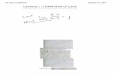 Lecture: Definition of Limit - MCCCporterr/documents/151day5.pdf · 151 day 5.notebook January 31, 2017 Lecture: Definition of Limit ... LIMIT = FUNCTION. 151 day 5.notebook January
