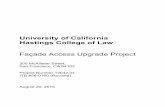 University of California Hastings College of Law · 2017-12-22 · FA1.0 Façade Access Equipment – Roof Plan FA2.0 Façade Access Equipment - Details END OF SECTION 000150 . INVITATION