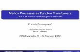 Markov Processes as Function Transformersprakash/Talks/luminy-handout-1.pdf · Labelled Markov processes are probabilistic versions of labelled transition systems. Labelled transition