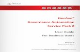 DocAve Governance Automation Service Pack 2...User Guide For Business Users DocAve® Governance Automation Service Pack 2 Revision D Issued March 2013 2 DocAve Governance Automation
