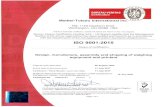 METTLER TOLEDO Balances & Scales for Industry, Lab, Retail - … · 2020-07-19 · Site HQ Site 2: Certificate No. ve BUREAU VERITAS Certification 1828 Mettler-Toledo International