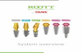 ROOTT System 2019 en A4+3mm 52p - TRATE Dental Implants€¦ · with basal implants and allows flap and flapless placement. Abutment direction can be adjusted up to 15° relative