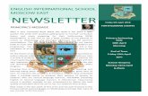 ENGLISH INTERNATIONAL S HOOL NEWSLETTER...2019/05/04  · online internet safety programme (Gooseberry Planet) with our Year to Year students. A letter has also been sent to these