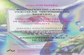 call for papers: InnovatIon og lærIng I vIdenskab, …...discovery driven innovation, paradigmeinnovation, positionsinnovation, EU’s innovations og kreativitets år 2009, og forestillingen