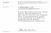 GAO-08-440 Chemical Assessments: Low Productivity and …...contains current, credible chemical risk information, to address the backlog of ongoing assessments, and to respond to new