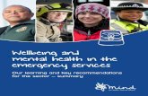 Welbl eing and mental heatlh in the emergency services · legacy report. Find the full version on our website: mind.org.uk/bluelight Front cover image credit: West Midlands Police.