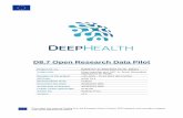 D8.7 Open Research Data Pilot - DeepHealth) project€¦ · D8.7 Open Research Data Pilot Project ref. no. H2020-ICT-11-2018-2019 GA No. 825111 Project title Deep-Learning and HPC