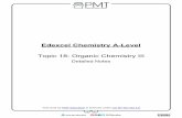 Edexcel Chemistry A-Level Topic 18: Organic Chemistry III · Topic 18: Organic Chemistry III Detailed Notes . Topic 18A: Arenes - Benzene ... The two functional groups within a single