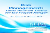 Management: Risk - Seba Solutions · 2015-11-09 · NASA that included "hands on" experience as a team member, pro-ject manager and serving in execu-tive level organizational leadership