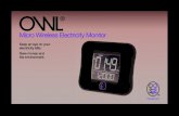 Micro Wireless Electricity Monitor - Farnell element14 · The Micro Wireless Electricity Monitor has a ﬁxed voltage - 230v and used with the monitoring of current by the sensor