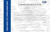 CERTIFICATO - FormUP · 2018-09-12 · certificato nr 50 100 13447 si attesta che / this is to certify that il sistema di gestione di the management system of form up s.r.l. sede