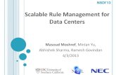 Scalable Rule Management for Data Centers · ToR1 ToR2 S1 S2 S3 S4 S5 S6 ToR3 VM2 VM4 P4 P2. Introduction Motivation Design Evaluation Traffic-aware refinement Overhead greedy approach