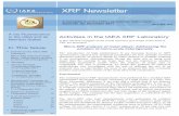 Activities in the IAEA XRF LaboratoryThe scanning micro-XRF measurements were performed by a modular XRF spectrometer developed in-house consisting of a high power (1-3 kW), line focus,